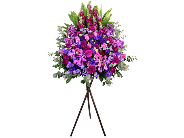 Flower Basket Stand - Classical Florist basket E22 - L3689 Photo