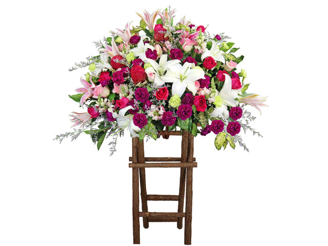Flower Basket Stand - Commercial Florist Stand CL13 - L4727 Photo