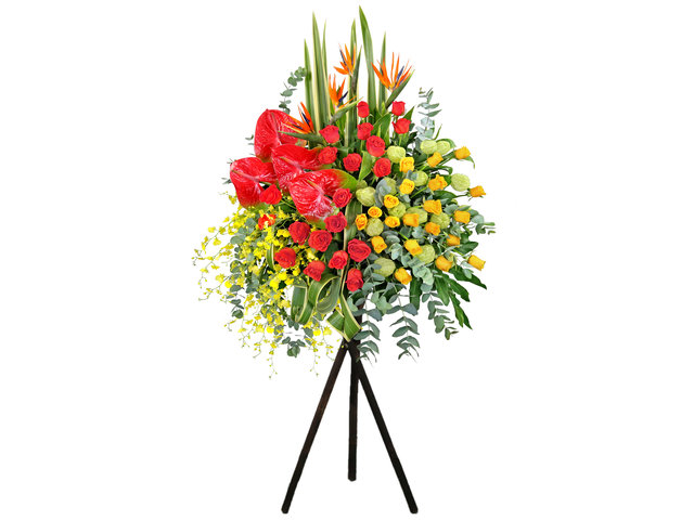 Flower Basket Stand - Commercial Florist Stand MD18 - L9671 Photo