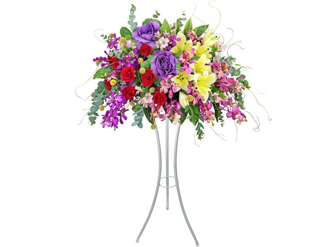 Flower Basket Stand - Commercial Florist Stand MD26 - L9892 Photo