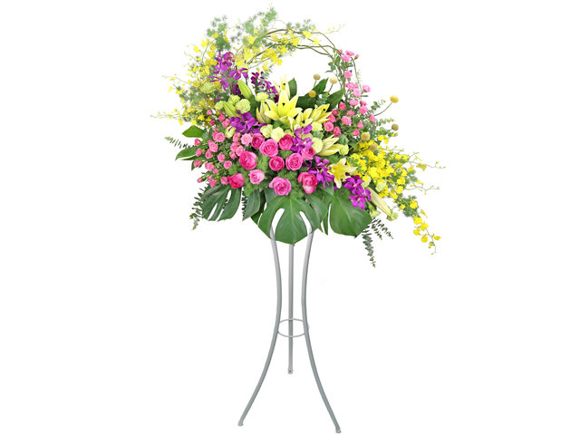 Flower Basket Stand - Commercial Florist Stand MD29 - L9853A Photo