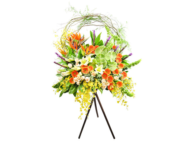 Flower Basket Stand - Commercial Florist Stand OF006 - VE0303G4 Photo