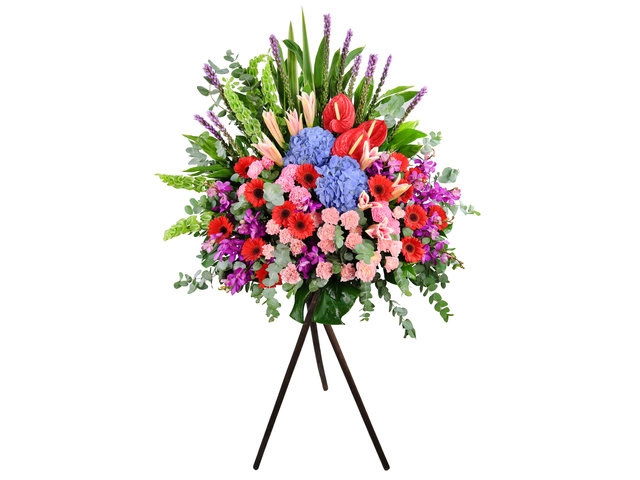 Flower Basket Stand - Commercial Florist Stand OF008 - VE0226G2 Photo