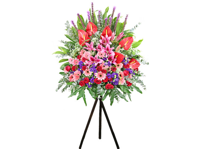 Flower Basket Stand - Commercial Florist Stand OF009 - VE0226G1 Photo