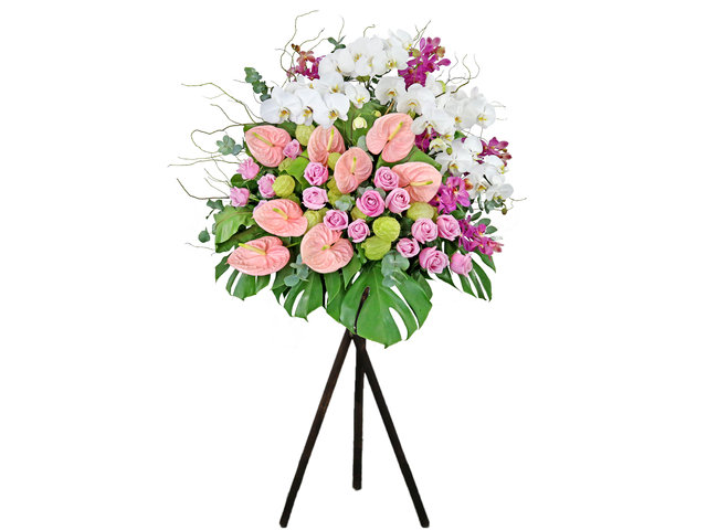 Flower Basket Stand - Commercial florist stand MD25 - SD0326A5 Photo