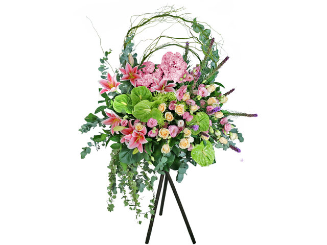 Flower Basket Stand - Congratulations Florist Stand B20 - L76608685 Photo