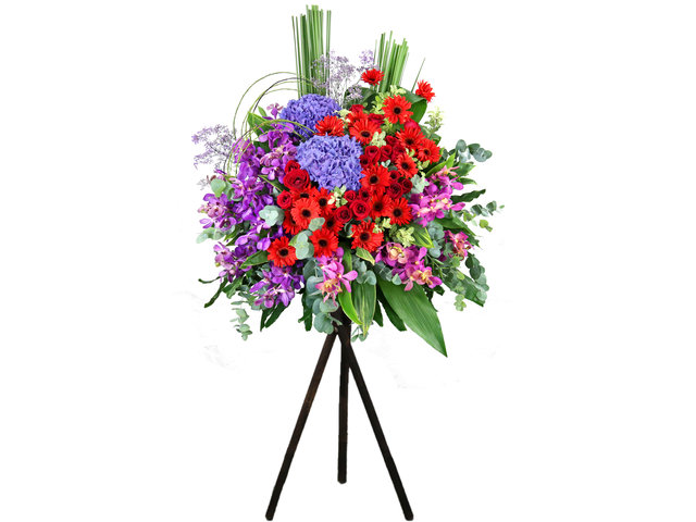 Flower Basket Stand - Congratulations Florist stand MD04 - SD0326B9 Photo