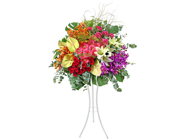 Flower Basket Stand - Congratulations Florist stand MD35 - SD0326B7 Photo