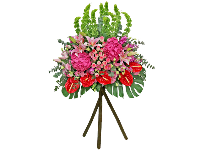 Flower Basket Stand - Congratulations Flower Basket  AK18 - L76600130 Photo