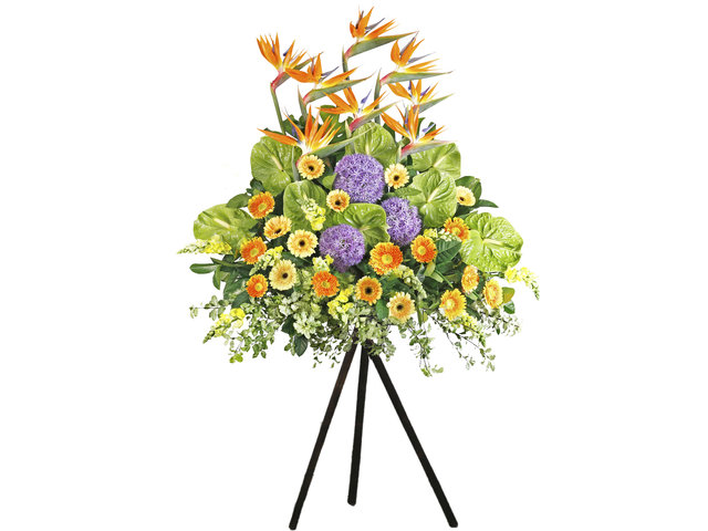 Flower Basket Stand - English Style Florist Stand EA01 - L76600205 Photo