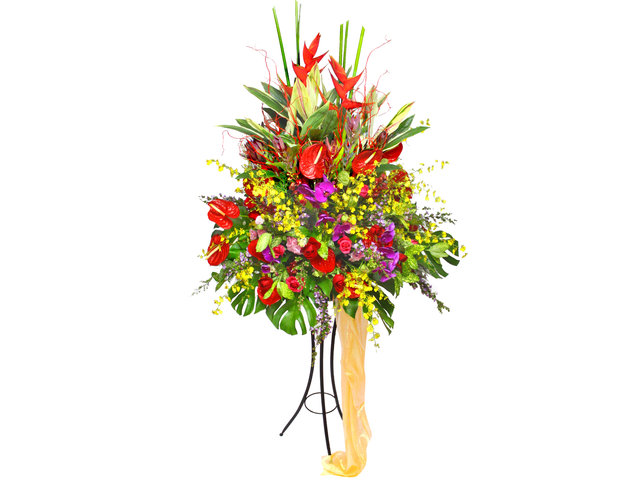 Flower Basket Stand - Exibit Flower Stand 15 - L19739 Photo