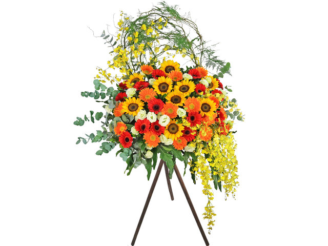 Flower Basket Stand - Flower Shop Congratulations Florist Stand H3 - SD1123C2 Photo