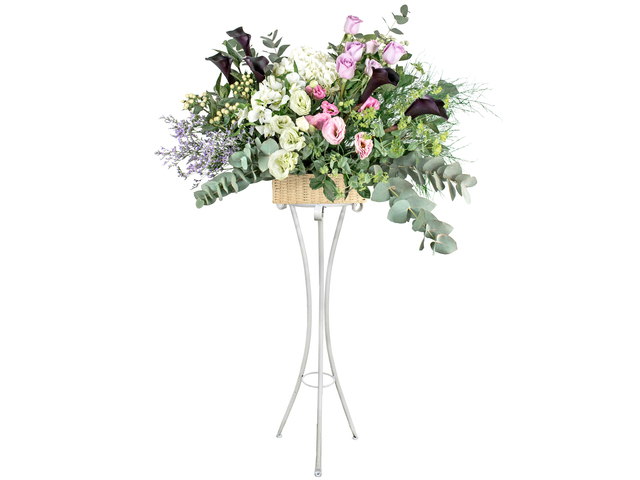 Flower Basket Stand - French florist Stand BT30 - L76600061b Photo