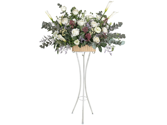 Flower Basket Stand - French florist stand GB21 - L76600063b Photo
