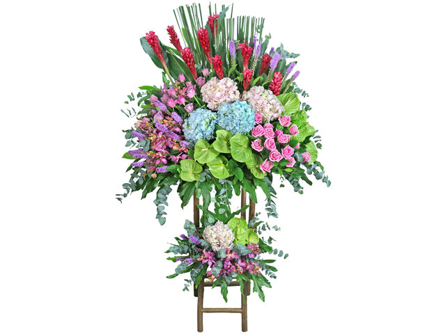 Flower Basket Stand - Grand Openning Florist Basket  B17 - L76608435 Photo