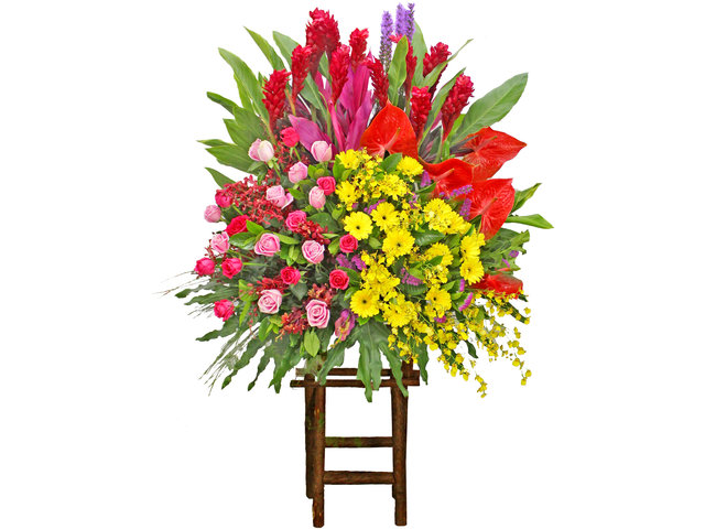Flower Basket Stand - Opening Flower Basket  30 - L128956 Photo