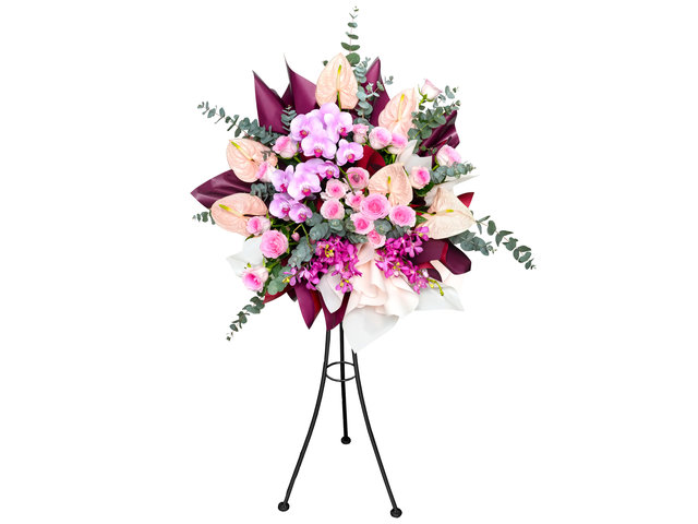 Flower Basket Stand - Opening Flower Basket OF020 - VE0509C1 Photo