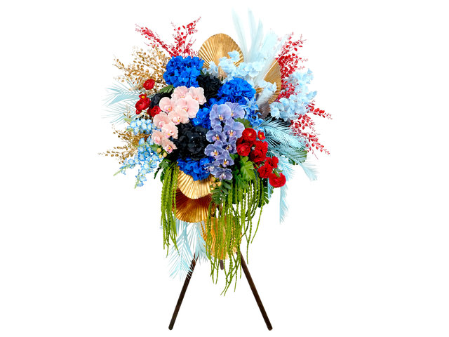 Flower Basket Stand - Opening Silk Flower Basket OF023 - VE0519B4 Photo