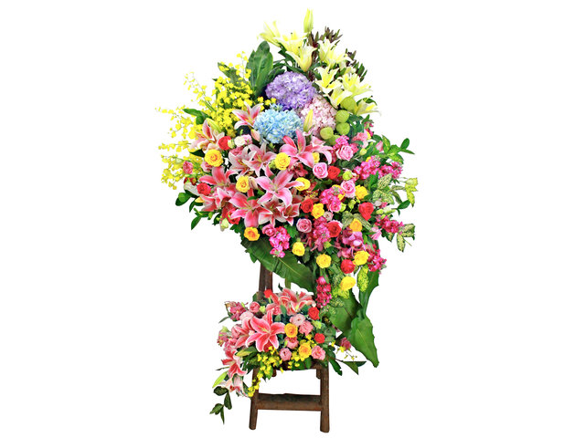Flower Basket Stand - Opening flower basket A7 - L153266 Photo