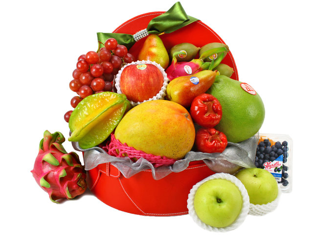 Fruit Basket - Business Delux Fruit Gift Leather (17)  - L11438 Photo