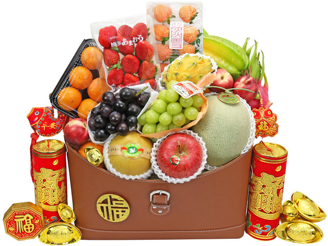 Fruit Basket - Chinese New Year Gift Baskets 0122A2 - CH20122A2 Photo