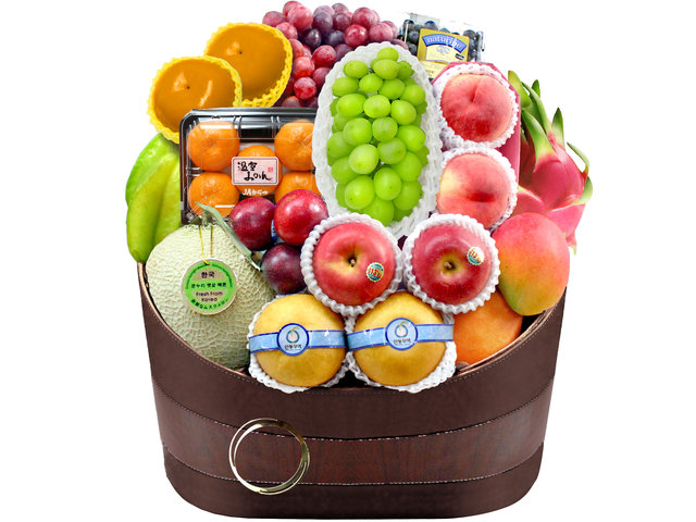 Fruit Basket - Deluxe Fresh Fruit Basket 1015B1 - SS1015B1 Photo