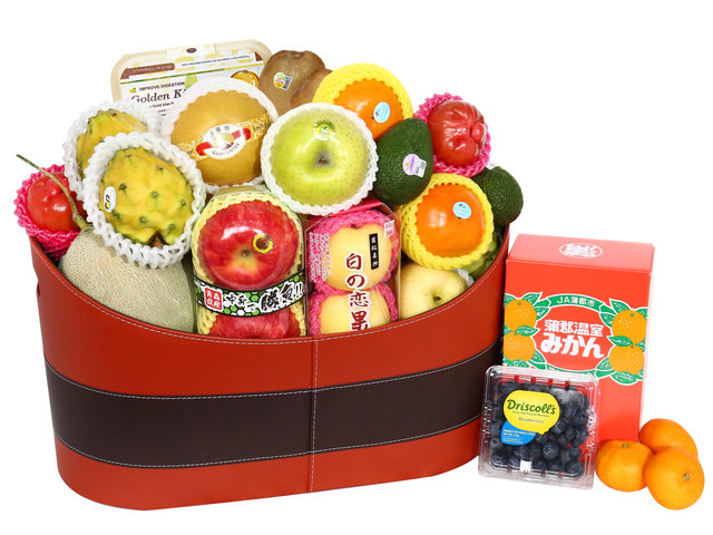 Fruit Basket - Deluxe Fresh Fruit Hamper FT006 - VE0605A7 Photo