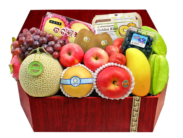 Fruit Basket - Fancy Deluxe Fruit Hamper FT013 - VE0531B1 Photo