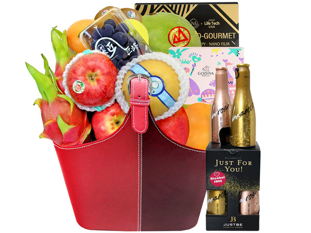 Fruit Basket - Fancy Food And Fruit Gift Hamper FB2 - FT0811A3 Photo