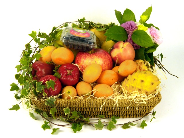 Fruit Basket - Fruits and Flowers (D) - P7161 Photo