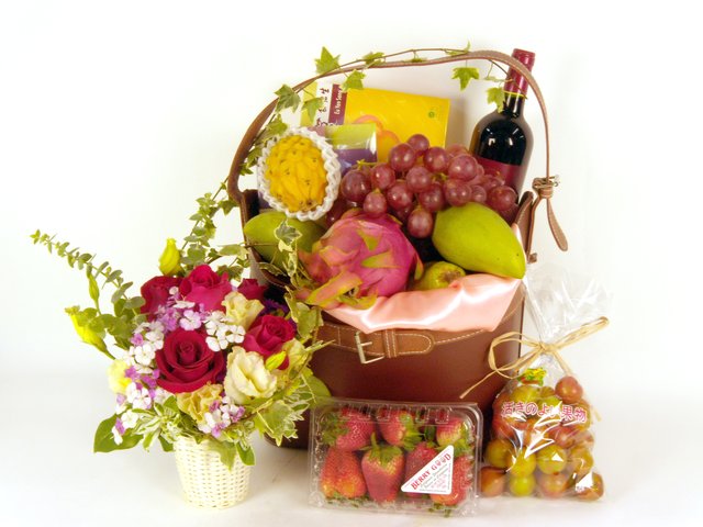 Fruit Basket - Fruits and Flowers (K) - P15535 Photo