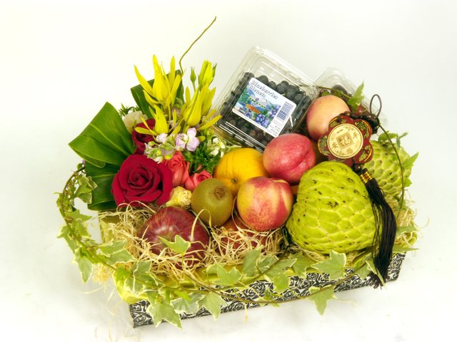 Fruit Basket - Fruits and Flowers (M) - P16767 Photo