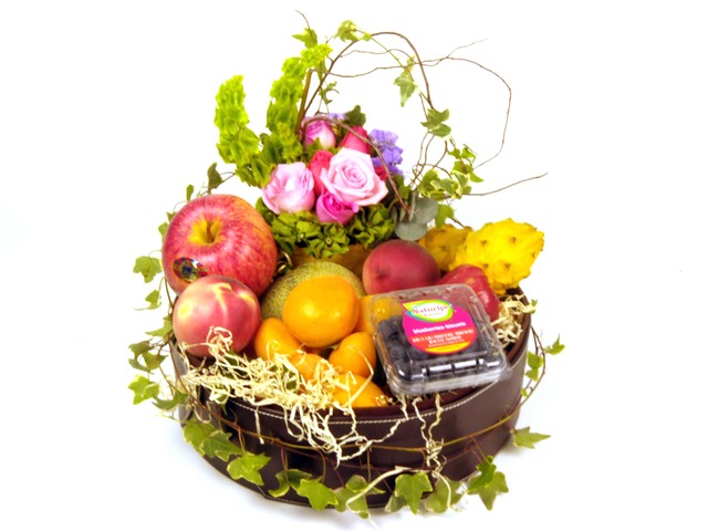 Fruit Basket - Fruits and Flowers A1 - P7043 Photo