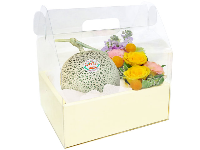 Fruit Basket - Japanese Greenhouse Melon Flower Give Box1202A5 - VE1202A5 Photo