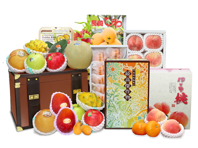 Fruit Basket - Noble Fruit Hamper FT004 - VE0531A8 Photo