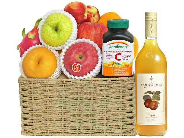 Fruit Basket - Picnic Style Immune Boost Fruit Hamper A2 - HR0906A2 Photo