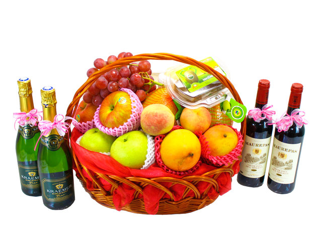 Fruit Basket - chinese wedding gift basket 1 - L14924 Photo