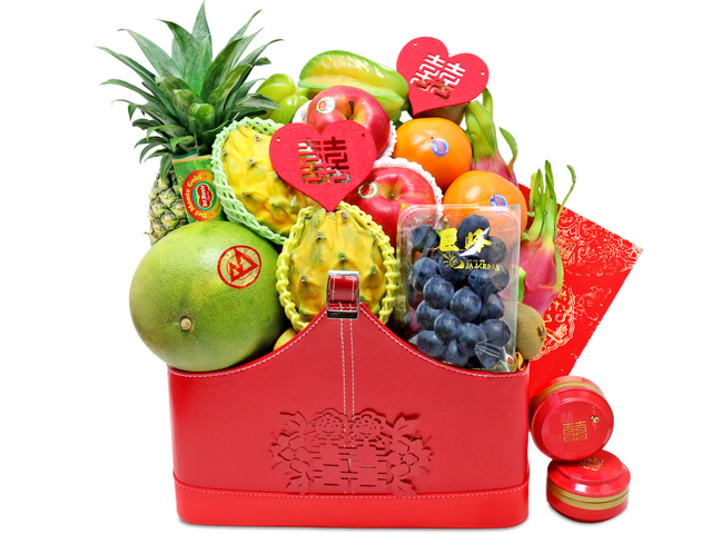 Fruit Basket - chinese wedding gift basket 3 - L76602190 Photo