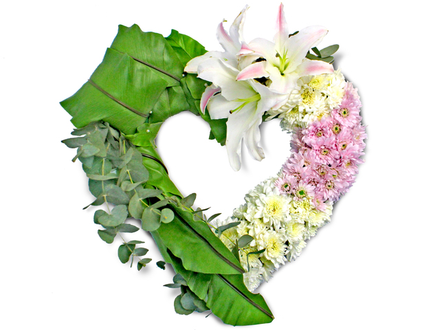 Funeral Coffin n Casket Flower - Coffin flower - Heart 2 - L174176 Photo