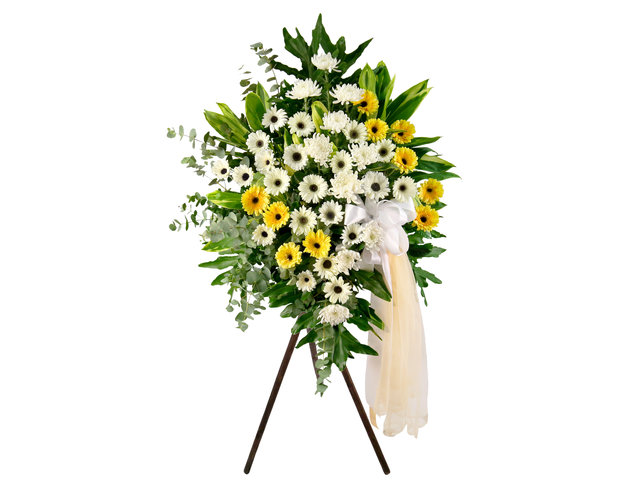 Funeral Flower - Flower Shop Funeral Flower Stand FF02 - FS0409A2 Photo
