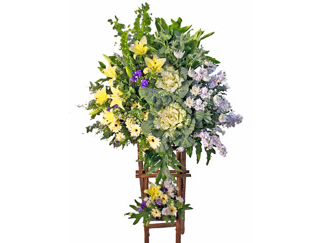 Funeral Flower - Funeral Tall Stand D1 - L80217 Photo