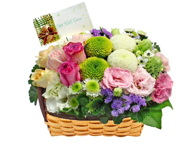 Get Well Soon Gift - Get well Florist basket Decor G23 - L177655 Photo