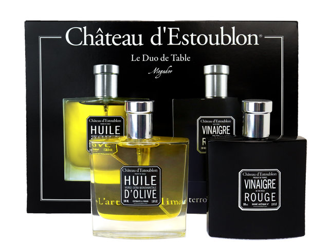 Gift Accessories - France, Chateau d'estoublon olive  oil and vinaigre gift set - L71610584 Photo