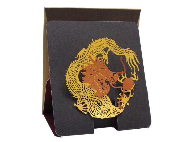 Gift Accessories - Hong Kong Pop-up Greeting Card(Small) - Golden Dragon (B) - L181573 Photo
