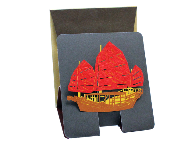 Gift Accessories - Hong Kong Pop-up Greeting Card(Small) - Hong Kong Junk - L181568 Photo