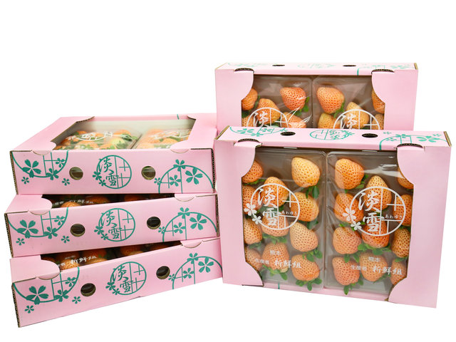 Gift Accessories - Japanese Premium light pink strawberry gift box - CH0129A1 Photo