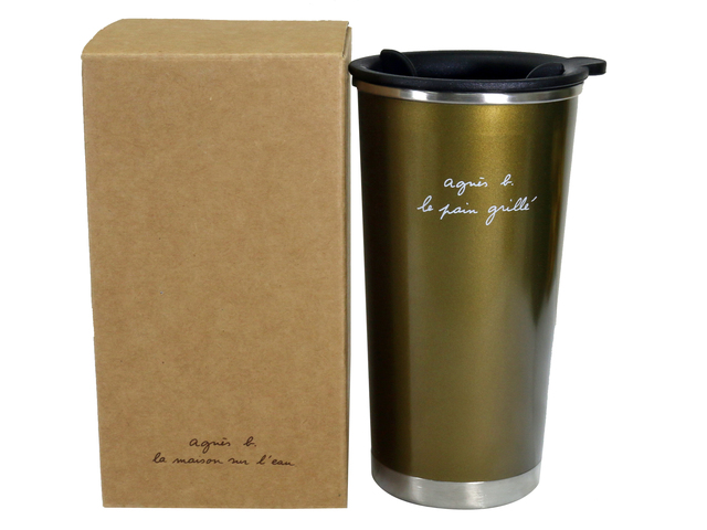 Gift Accessories - agnès b. CAFÉ L.P.G. Thermal mug (Gold) - L36667626 Photo