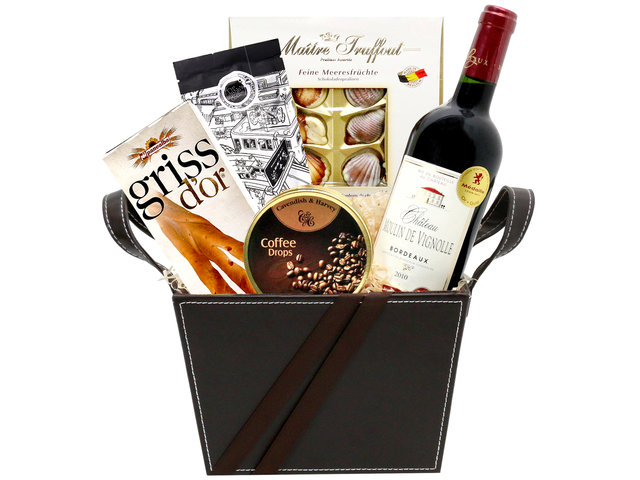 Hamper A5 Board - Fancy Wine Coffee Food Gift Hamper FH23 - L76600153 Photo