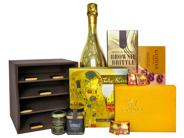 Hamper A5 Board - GODIVA Luxury Dessert Hamper MH006 – Champagne Set - VE0225E2 Photo