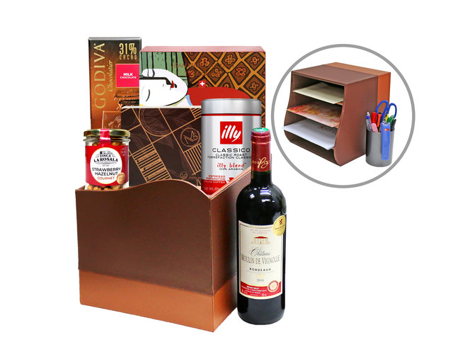 Hamper A5 Board - Premium Office Basket Food Gift Hamper FH20 - L36670436 Photo